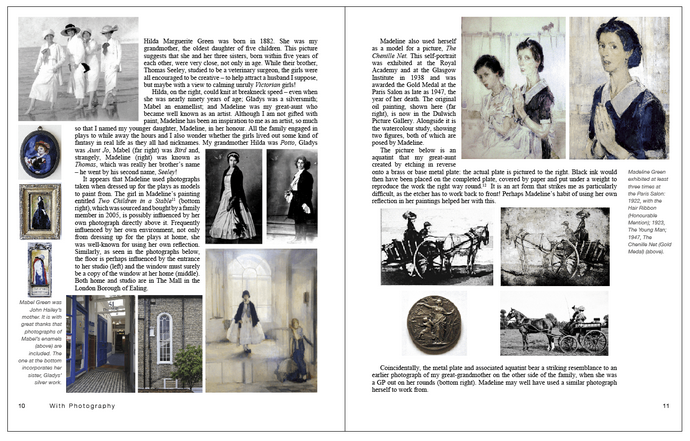 page spread from With Photography - Not Just An Autobiography