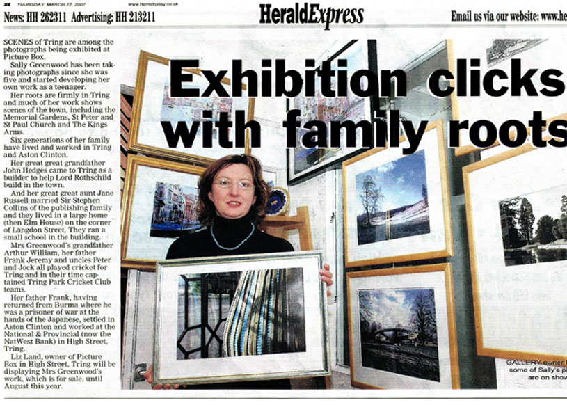 Herald Express Tring Exhibition Report