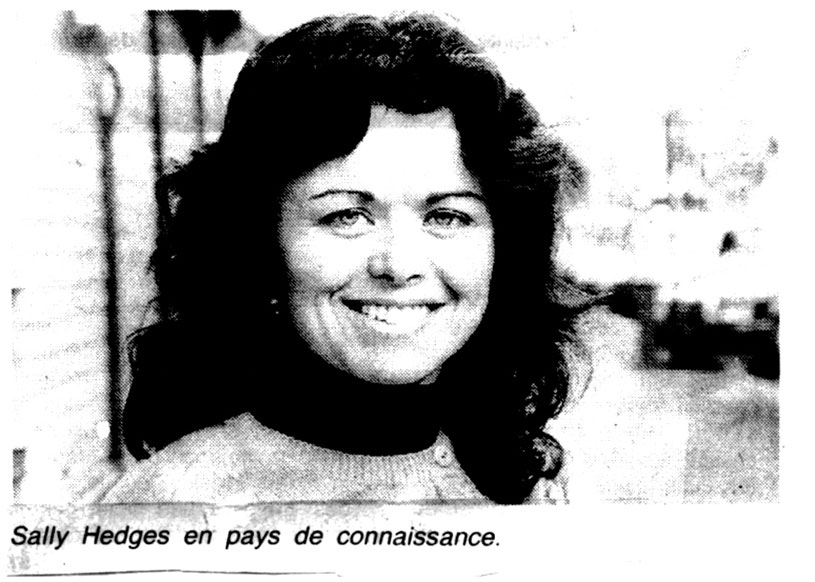 Sally Hedges Greenwood article in French newspaper