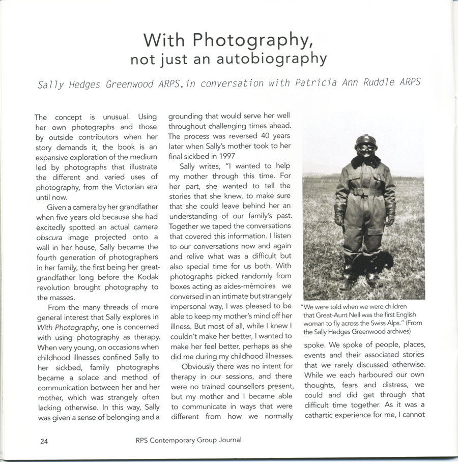 Royal Photographic Society Contemporary review of With Photography